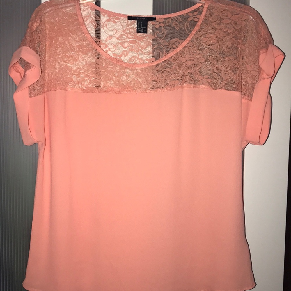 Peach blouse